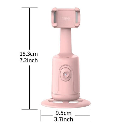 360° Auto Face Tracking Gimbal Stabilizer for Phones, Vlogging & Video Recording